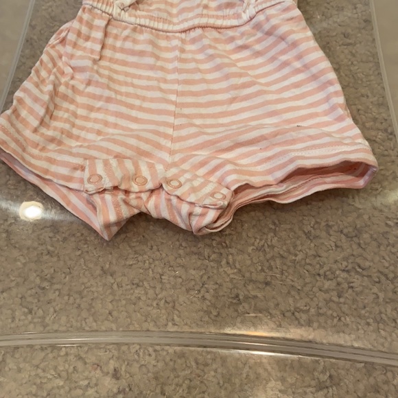 Carter's 12 months light pink and white romper - Picture 2 of 5